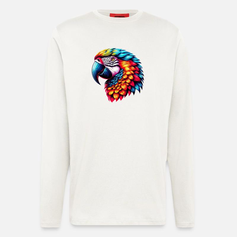 Papagei - Langarmshirt - made by SPREAD  - OFF WHITE
