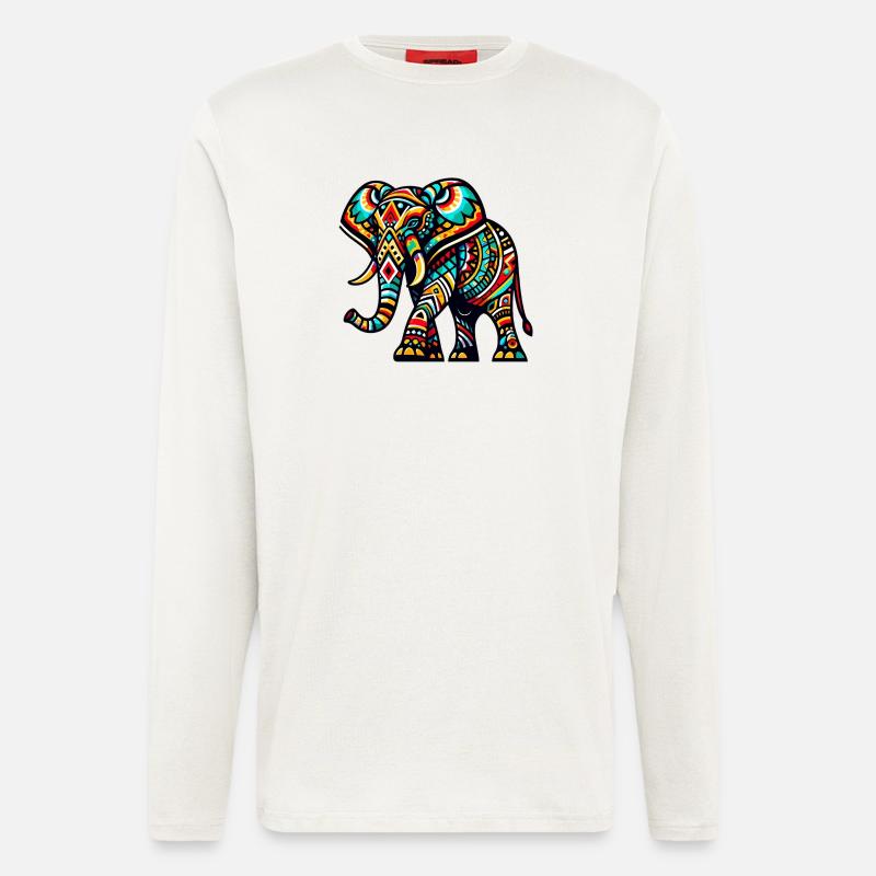 Elefant - Langarmshirt - made by SPREAD  - OFF WHITE