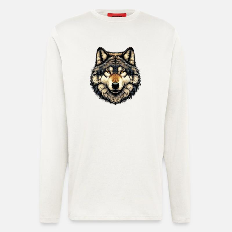 Wolf - Longsleeve - made by SPREAD  - OFF WHITE
