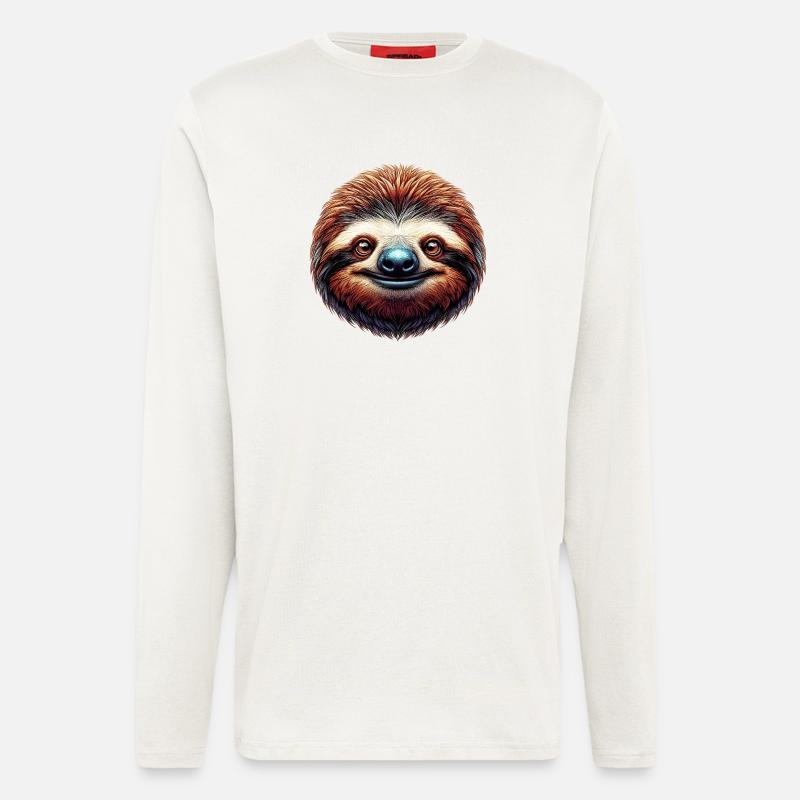 Faultier - Langarmshirt - made by SPREAD  - OFF WHITE
