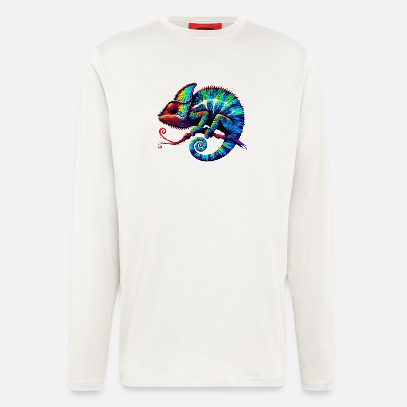 Chamäleon - Langarmshirt - made by SPREAD  - OFF WHITE