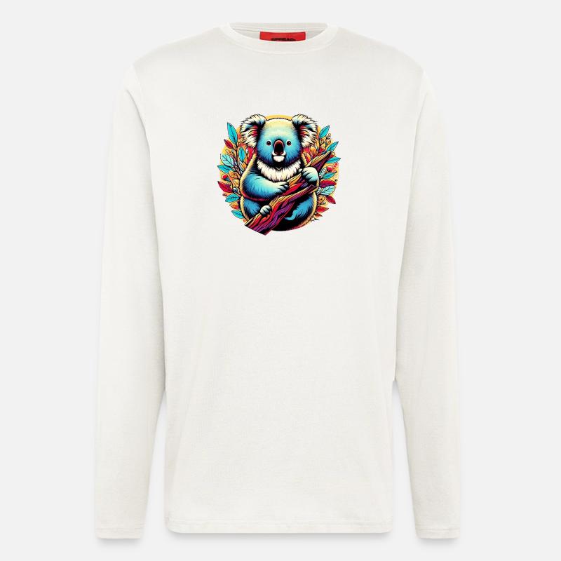 Koala - Manches longues bio décontracté fabriqué en UE - OFF WHITE