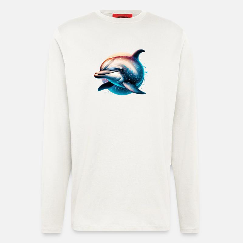 Delfin - Langarmshirt - made by SPREAD  - OFF WHITE