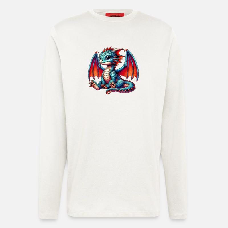 Drache - Langarmshirt - made by SPREAD - OFF WHITE