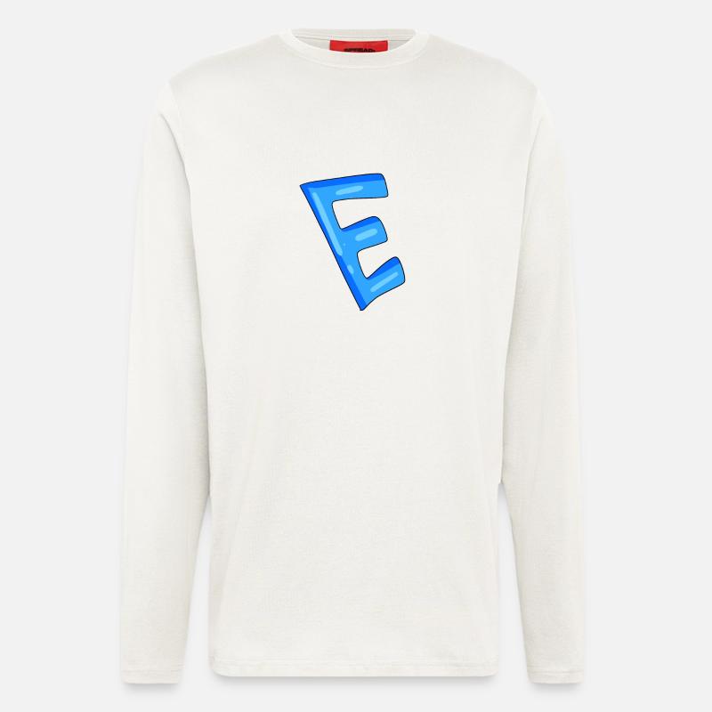 Letter E Initial point - Longsleeve - made by SPREAD - OFF WHITE