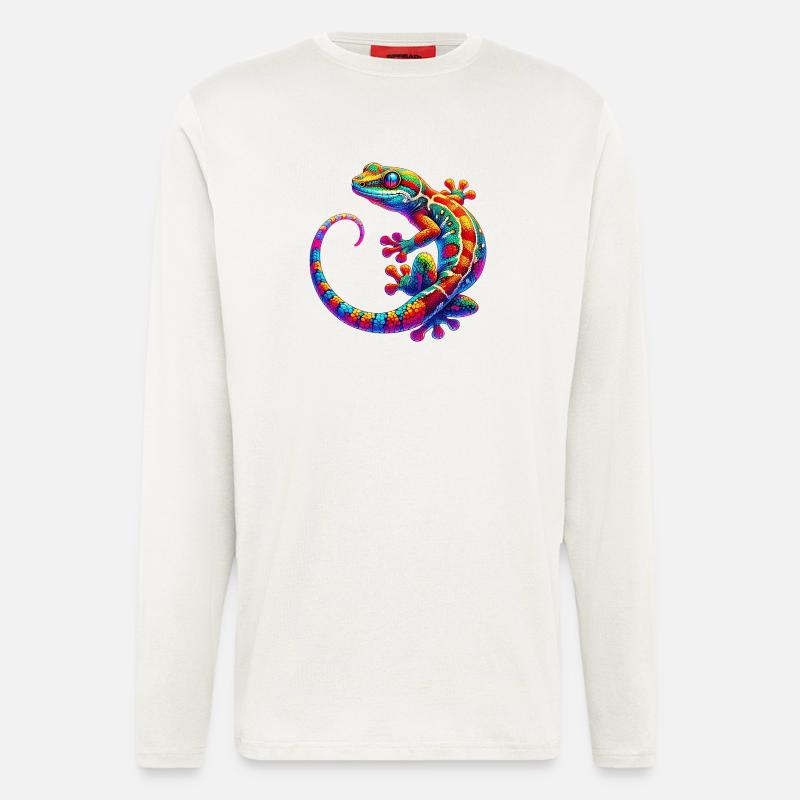 Gecko - Langarmshirt - made by SPREAD  - OFF WHITE
