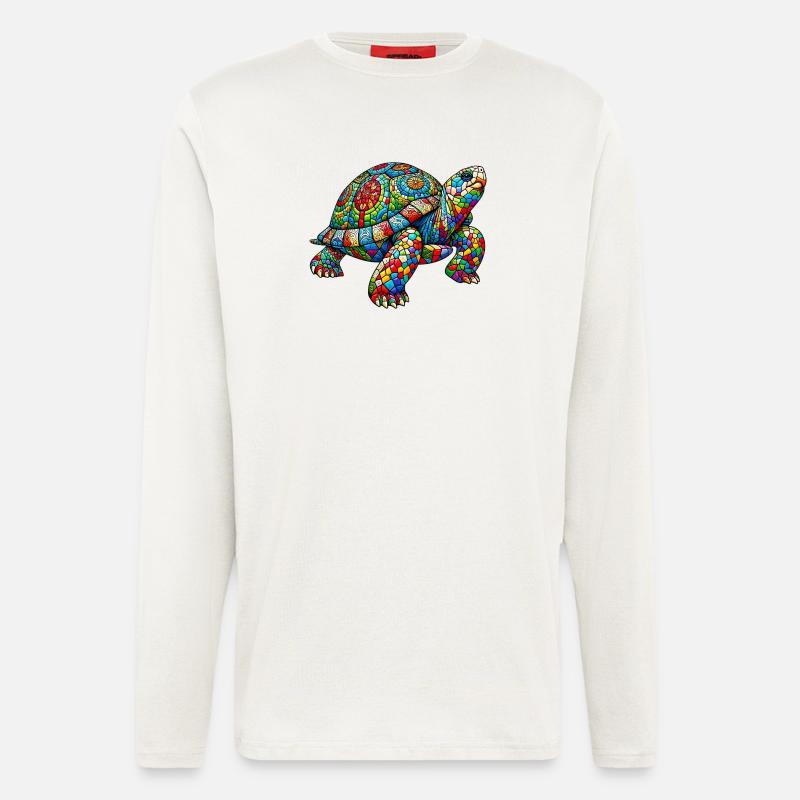 Schildkröte - Langarmshirt - made by SPREAD  - OFF WHITE