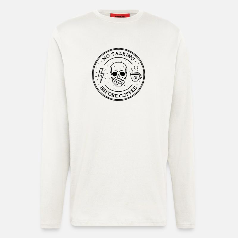 no talking coffee - Longsleeve - made by SPREAD  - OFF WHITE