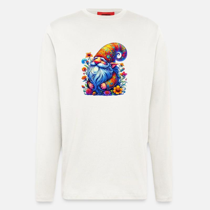 Gnom-Goblin-Elf - Langarmshirt - made by SPREAD  - OFF WHITE