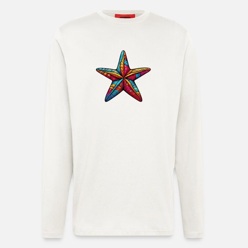 Seestern - Langarmshirt - made by SPREAD  - OFF WHITE