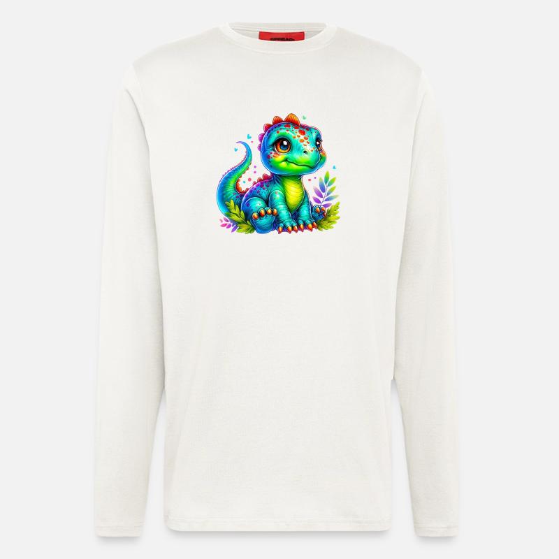 Dinosaurier - Langarmshirt - made by SPREAD  - OFF WHITE
