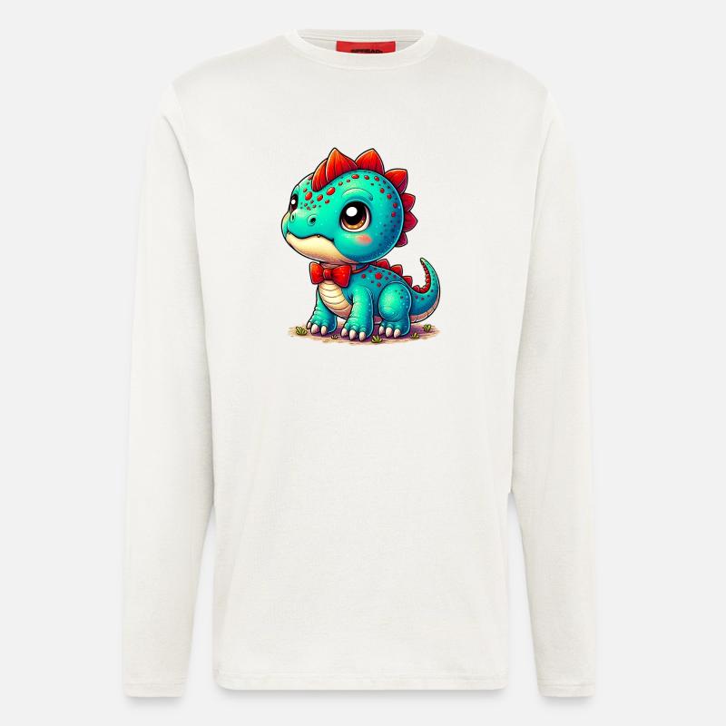 Dinosaur - Longsleeve - made by SPREAD  - OFF WHITE