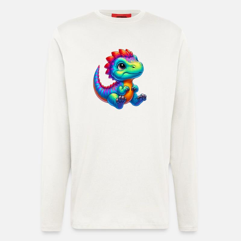 Dinosaurier - Langarmshirt - made by SPREAD  - OFF WHITE