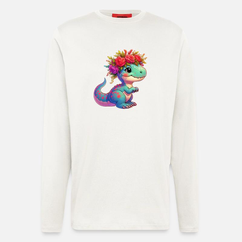 Dinosaur - Longsleeve - made by SPREAD  - OFF WHITE