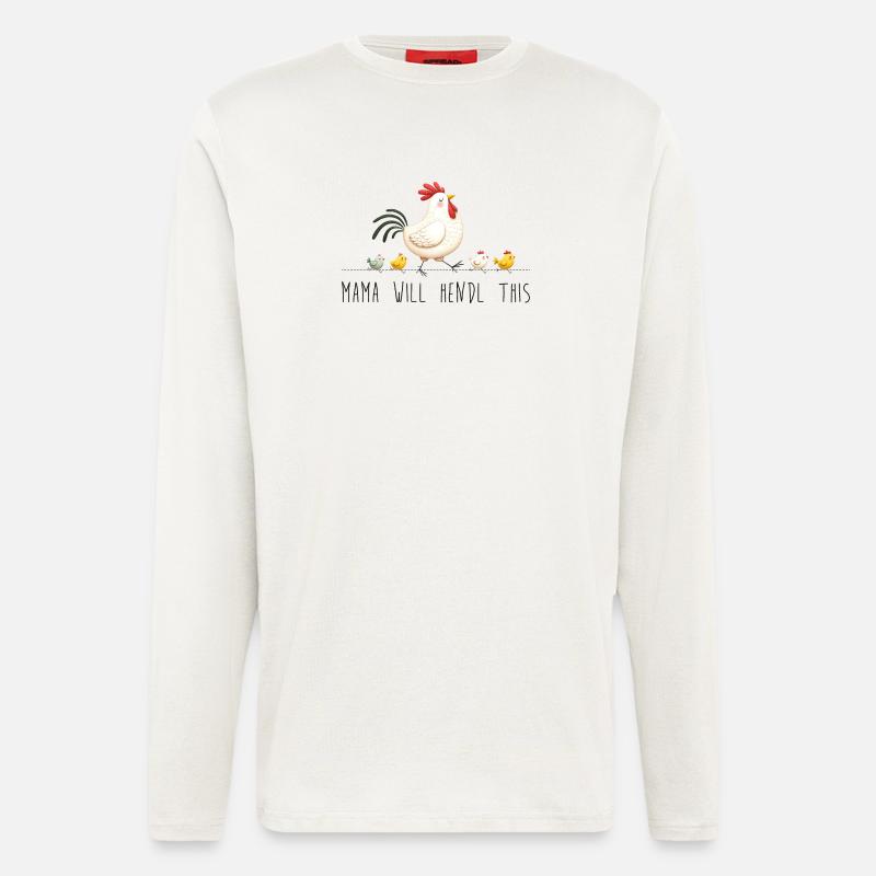 Mama will hendl this muttertag sprüche dialekt - Langarmshirt - made by SPREAD  - OFF WHITE