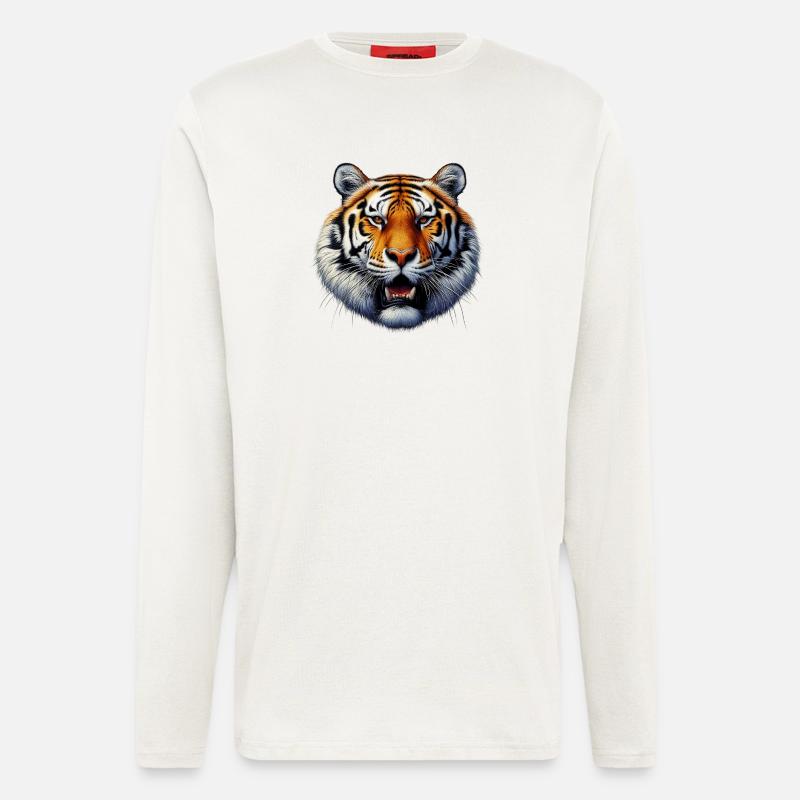 Tiger - Langarmshirt - made by SPREAD  - OFF WHITE