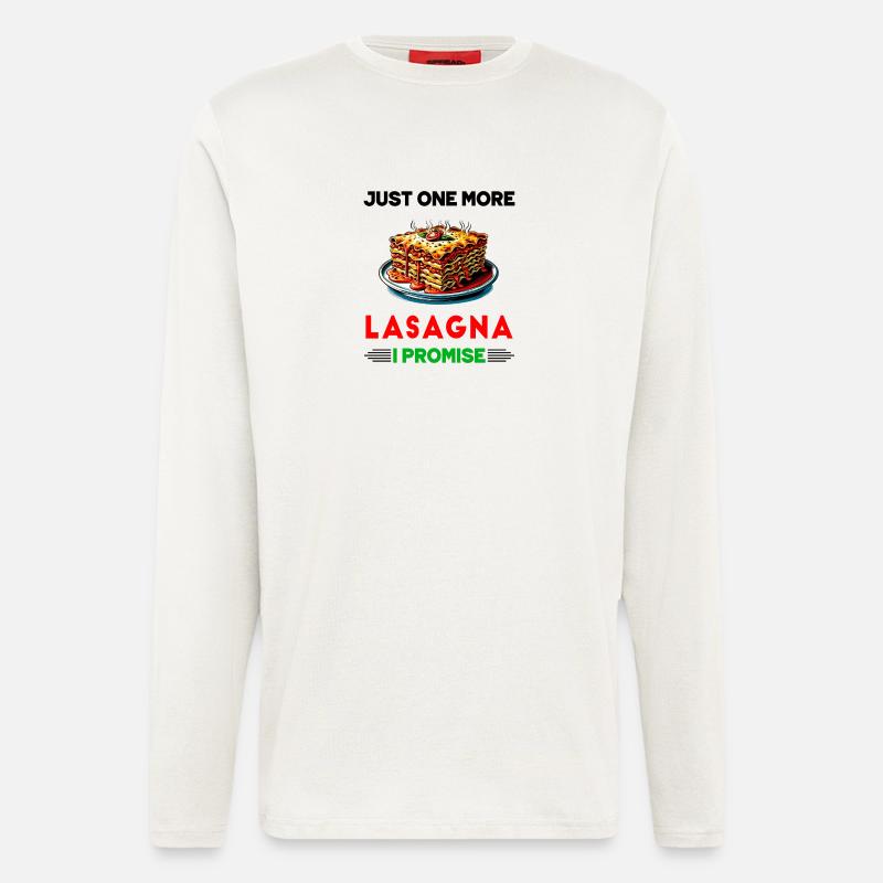 Nur noch eine Lasagne, versprochen - Langarmshirt - made by SPREAD  - OFF WHITE