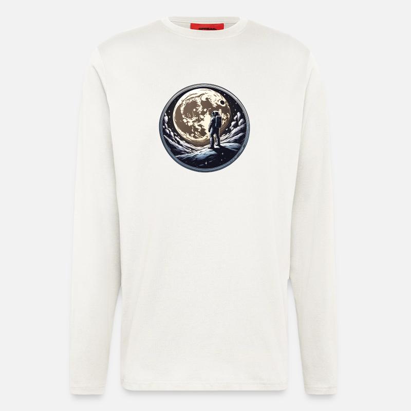 Moon man - Longsleeve - made by SPREAD  - OFF WHITE