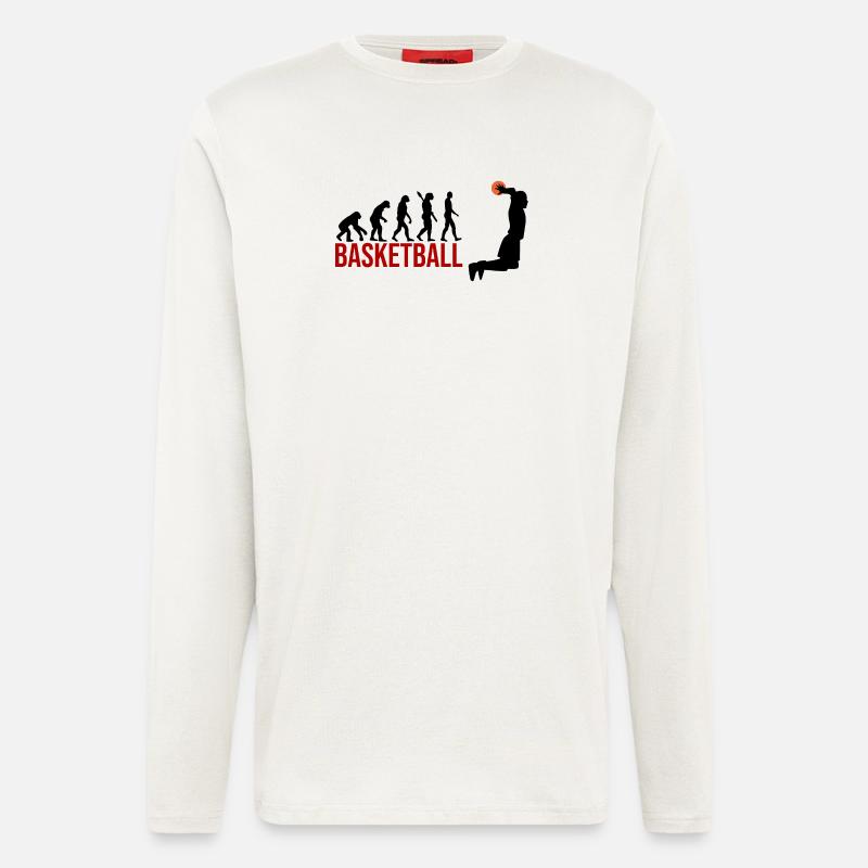 Evolution Basketball - Langarmshirt - made by SPREAD  - OFF WHITE
