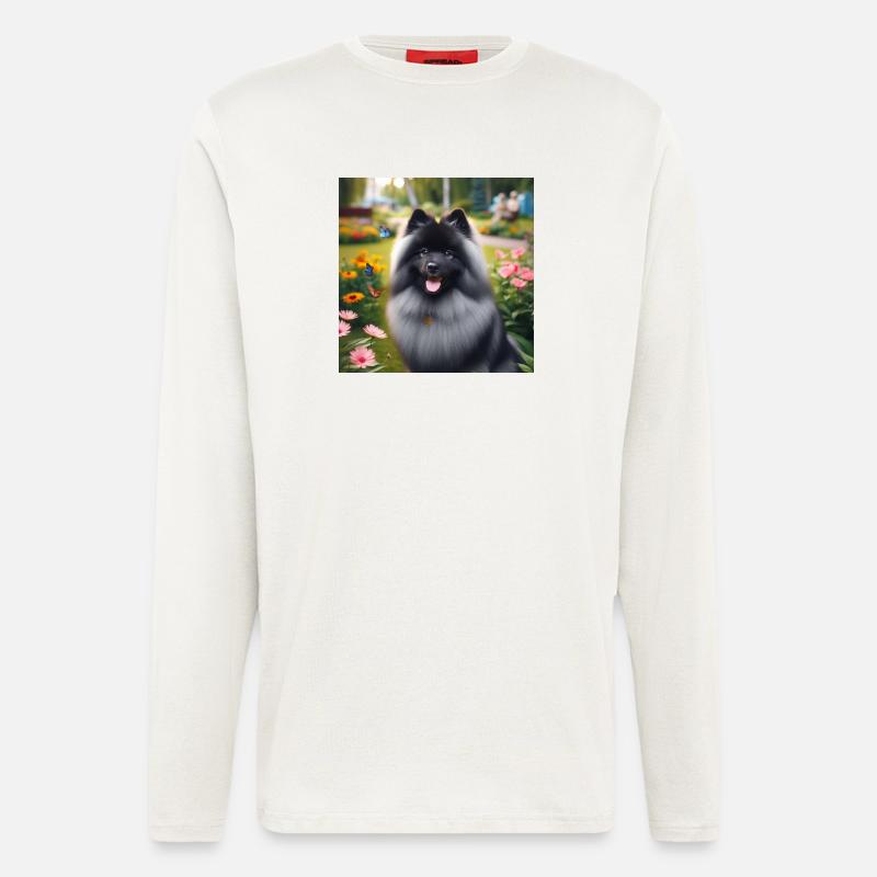 Wolspitz Keeshond - Langarmshirt - made by SPREAD  - OFF WHITE