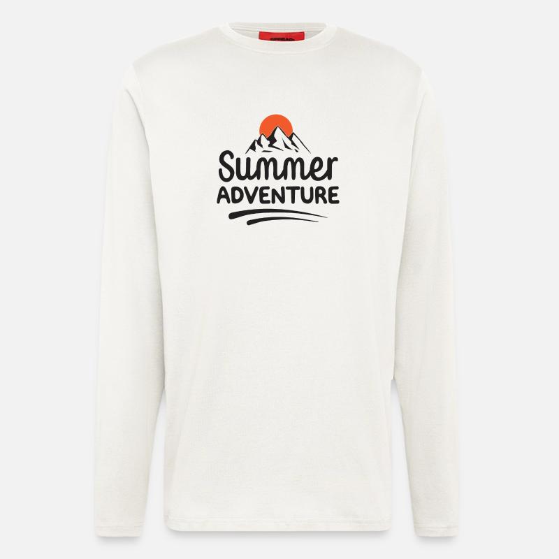 Sommer-Abenteuer - Langarmshirt - made by SPREAD  - OFF WHITE