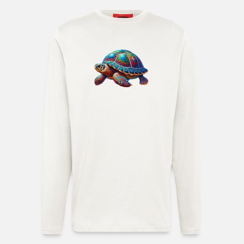 Schildkröte - Langarmshirt - made by SPREAD  - OFF WHITE