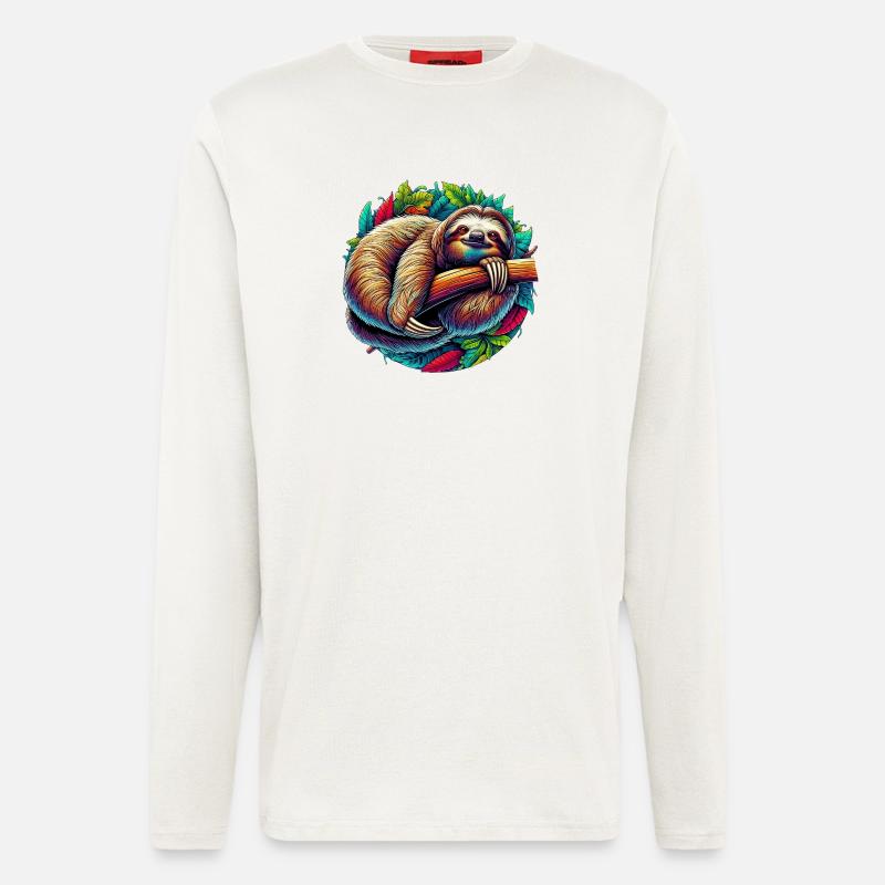 Faultier - Langarmshirt - made by SPREAD - OFF WHITE