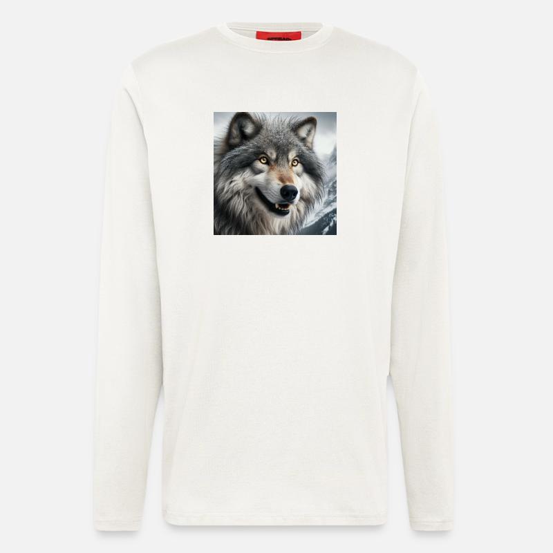 Wolf - Longsleeve - made by SPREAD  - OFF WHITE