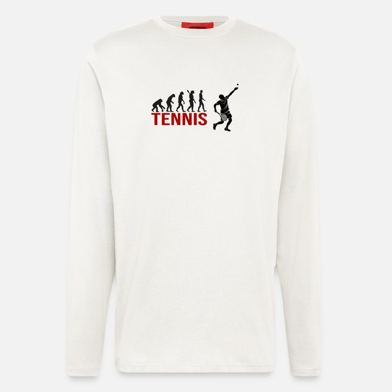 Evolution Tennis - Langarmshirt - made by SPREAD  - OFF WHITE