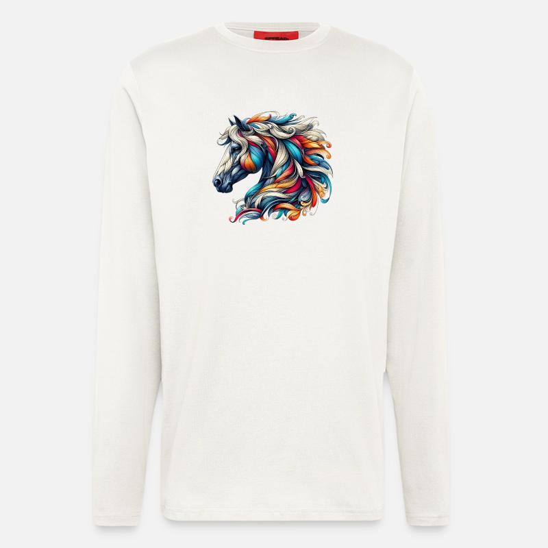 Horse - Longsleeve - made by SPREAD  - OFF WHITE