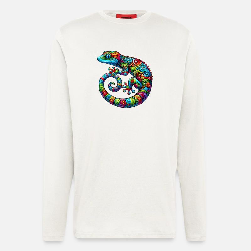 Gecko - Langarmshirt - made by SPREAD  - OFF WHITE