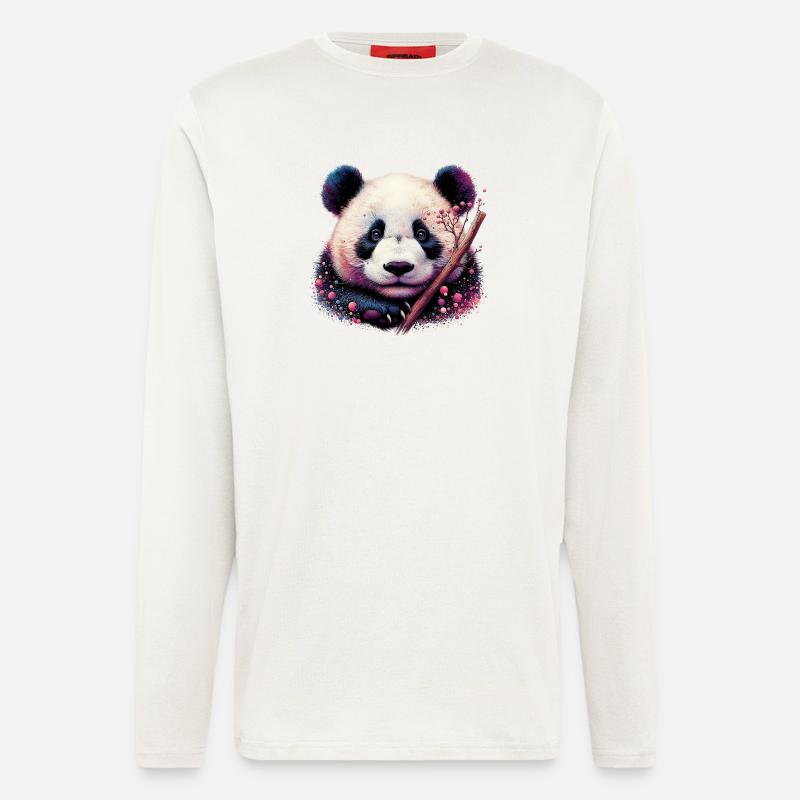 Panda - Langarmshirt - made by SPREAD  - OFF WHITE