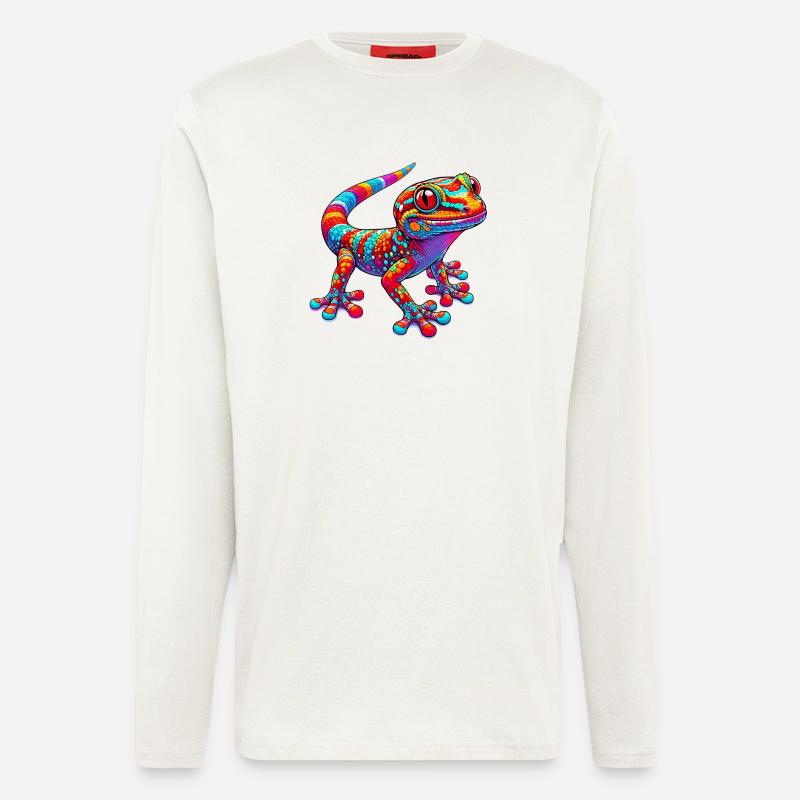 Gecko - Langarmshirt - made by SPREAD  - OFF WHITE