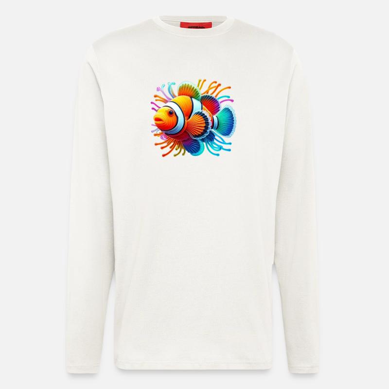 Clownfisch - Langarmshirt - made by SPREAD  - OFF WHITE