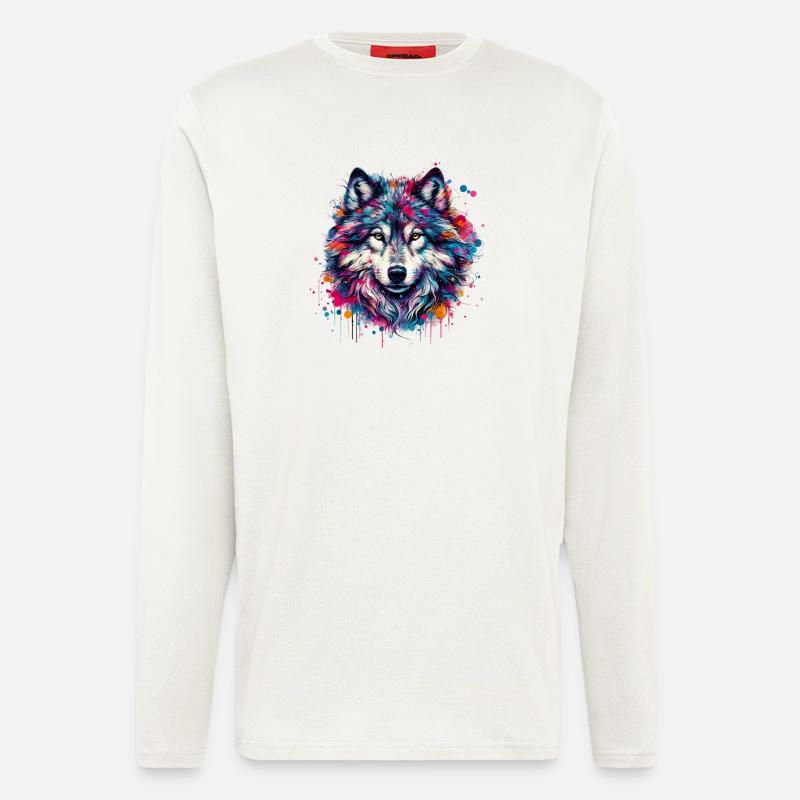 Wolf - Longsleeve - made by SPREAD - OFF WHITE