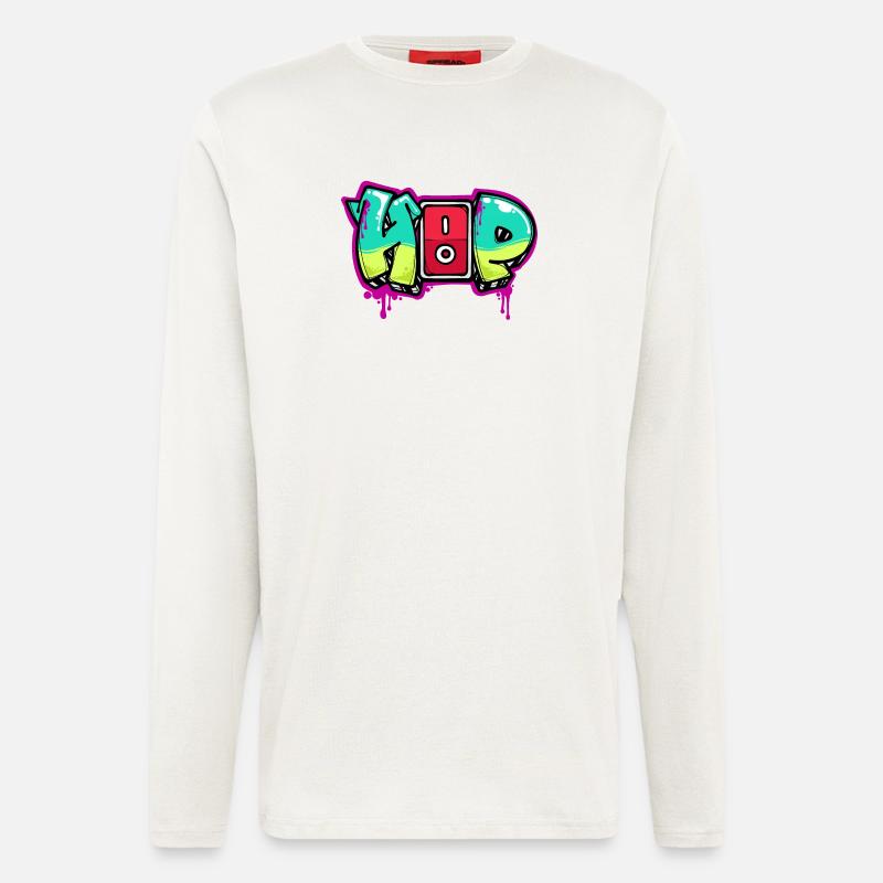 Strassenkunst Graffiti Spraydose Kunst Spruch - Langarmshirt - made by SPREAD  - OFF WHITE