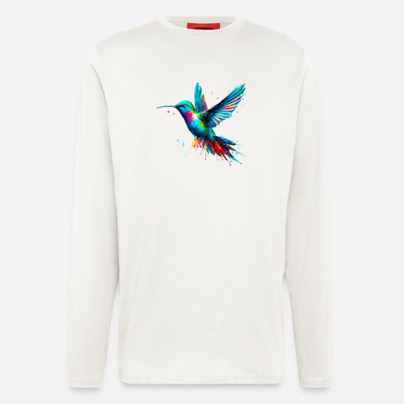 Hummingbird - Longsleeve - made by SPREAD  - OFF WHITE