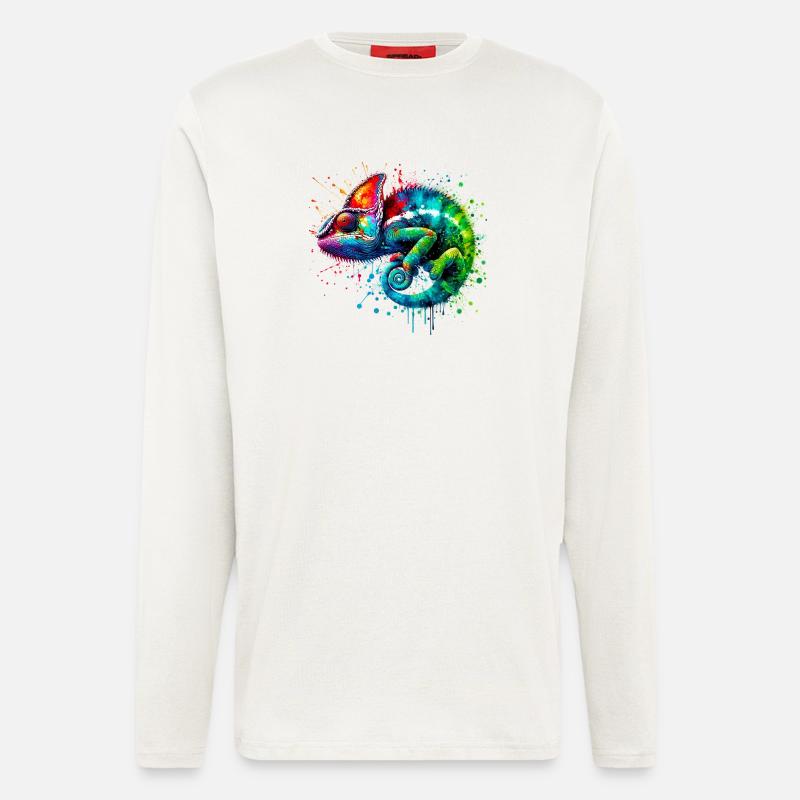 Chameleon - Longsleeve - made by SPREAD  - OFF WHITE