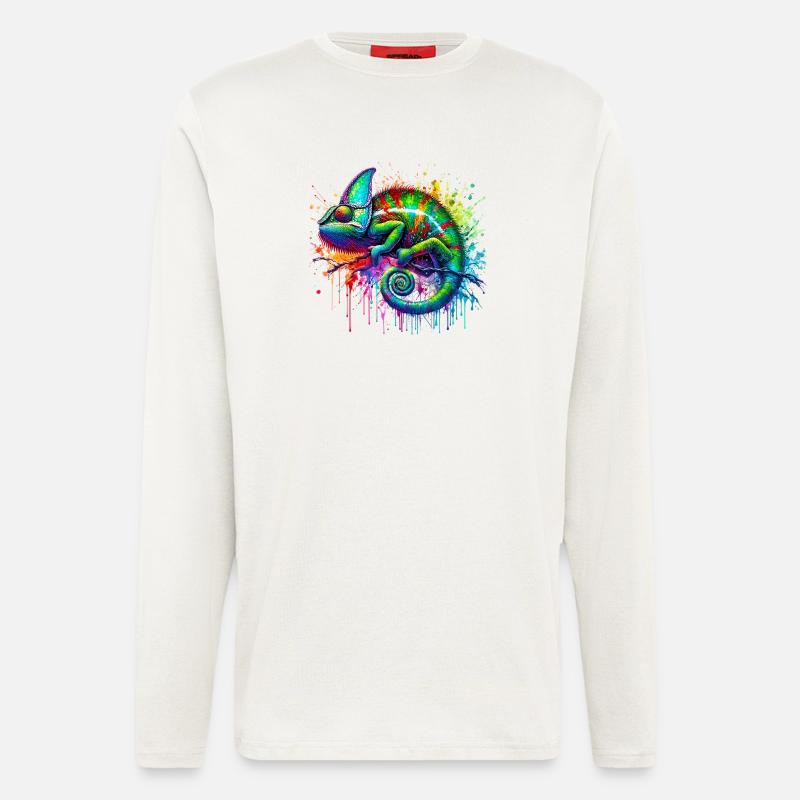 Chameleon - Longsleeve - made by SPREAD  - OFF WHITE