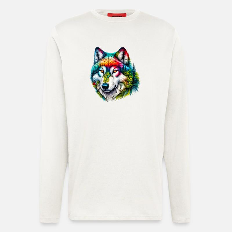 Wolf - Longsleeve - made by SPREAD  - OFF WHITE