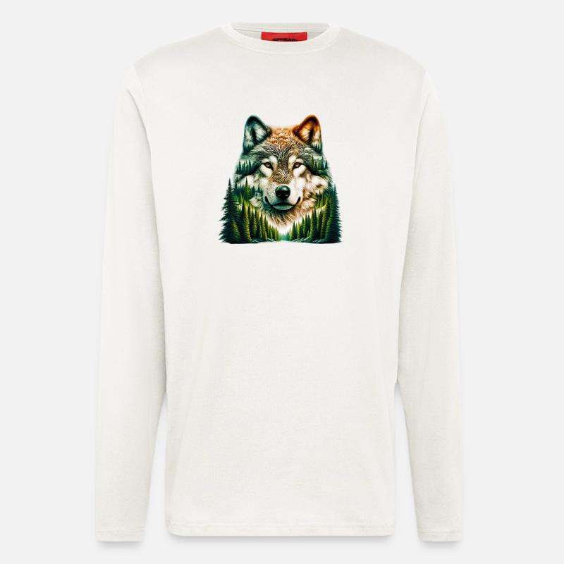 Wolf - Longsleeve - made by SPREAD  - OFF WHITE