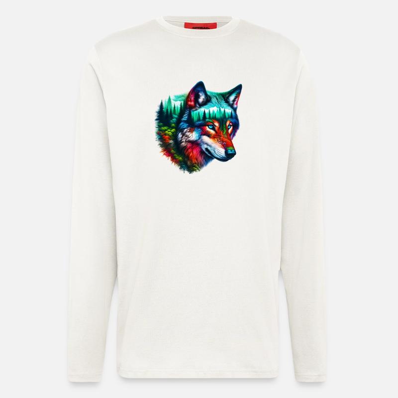 Wolf - Longsleeve - made by SPREAD  - OFF WHITE