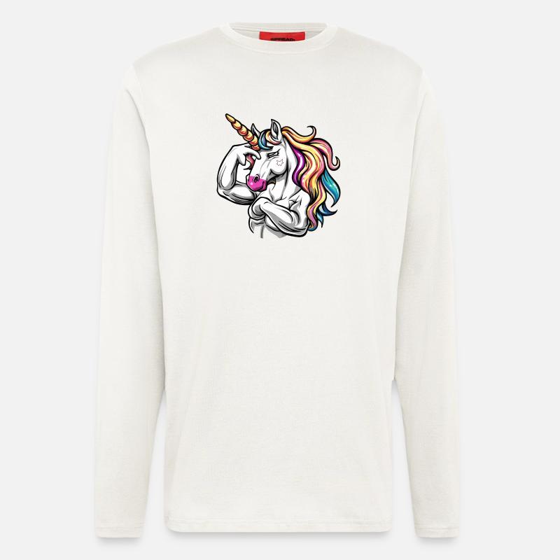 Einhorn Liebe - Langarmshirt - made by SPREAD  - OFF WHITE