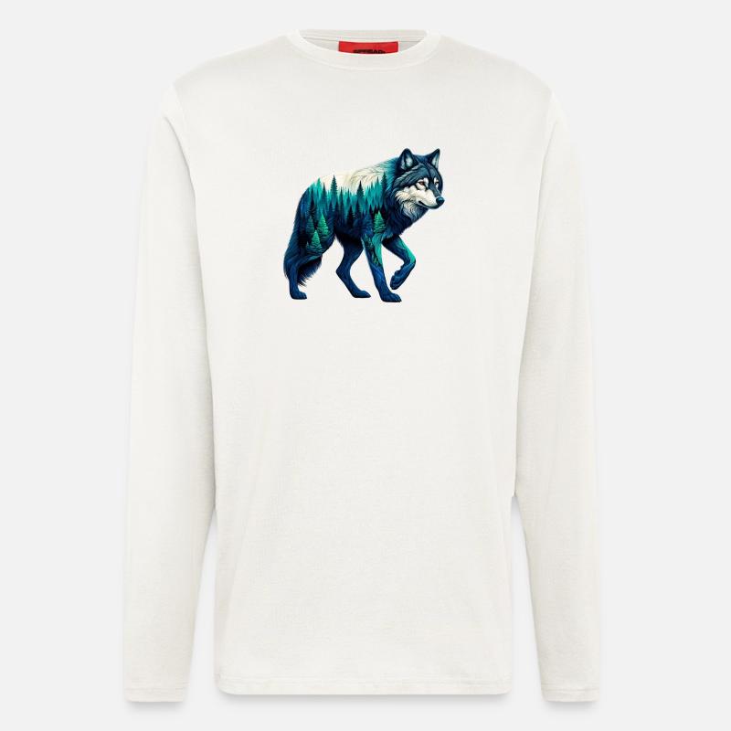 Wolf - Langarmshirt - made by SPREAD - OFF WHITE