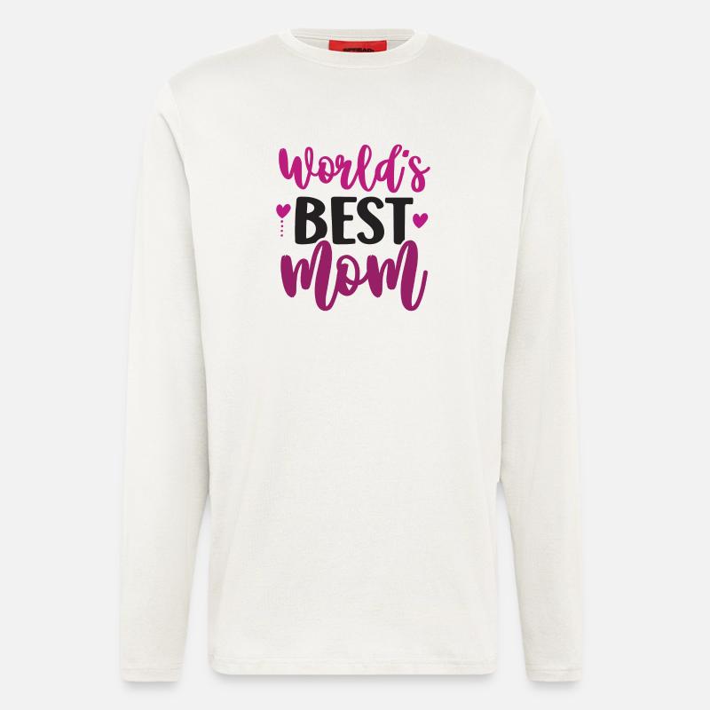Die beste Mutter der Welt - Langarmshirt - made by SPREAD  - OFF WHITE