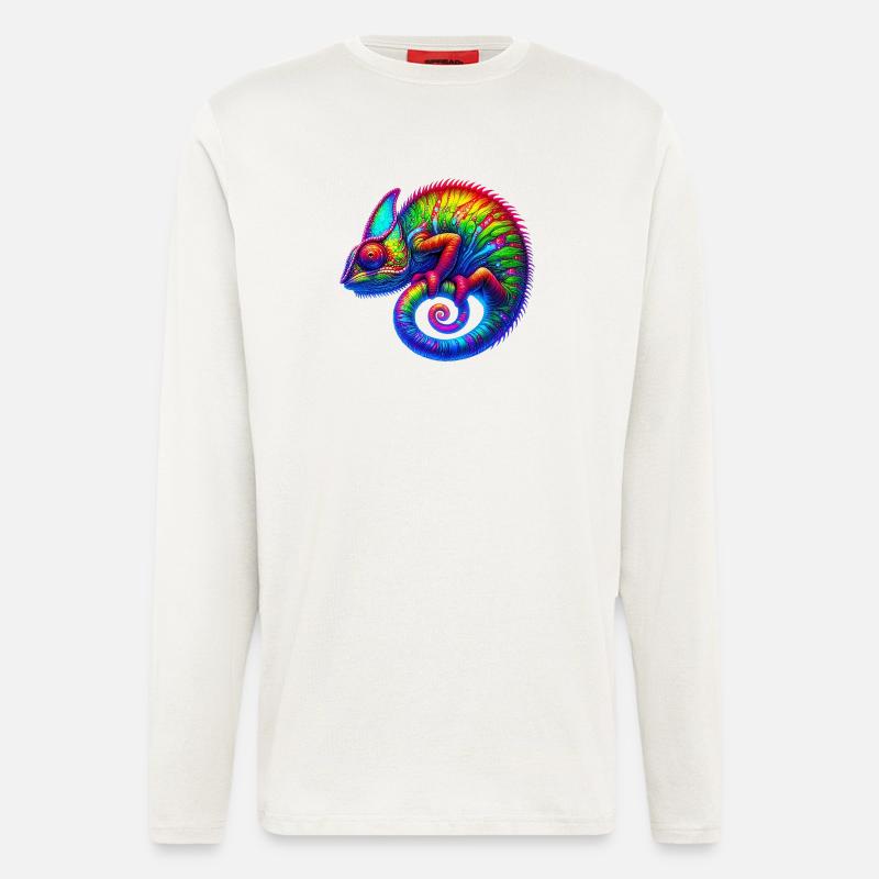 Chamäleon - Langarmshirt - made by SPREAD  - OFF WHITE
