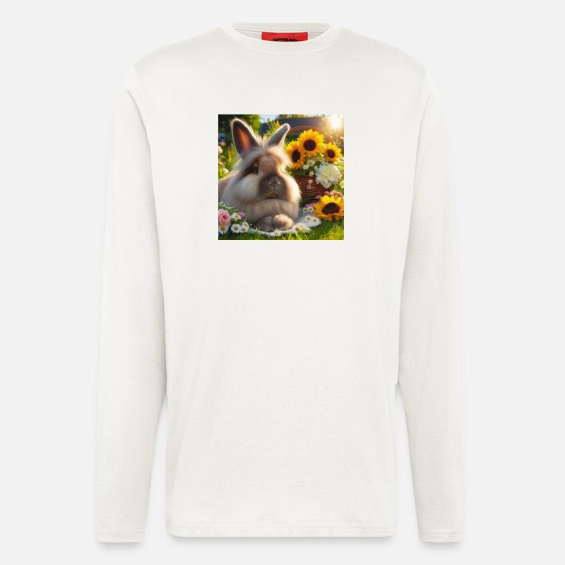 Grey Angora Rabbit - Longsleeve - made by SPREAD  - OFF WHITE