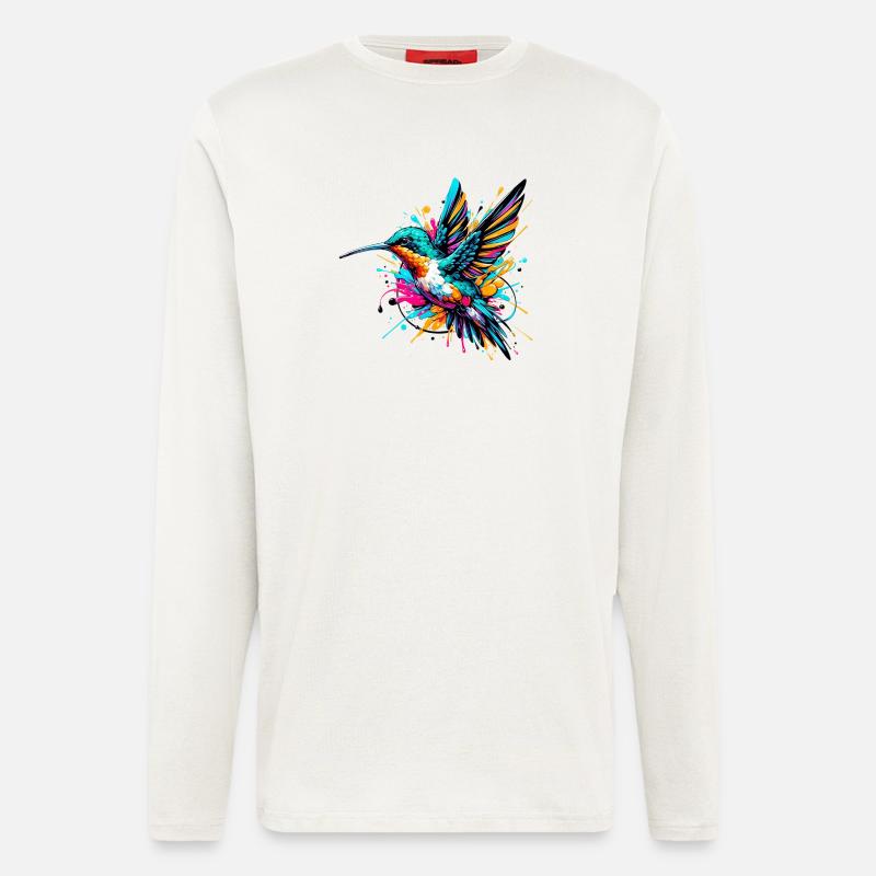 Hummingbird - Longsleeve - made by SPREAD  - OFF WHITE