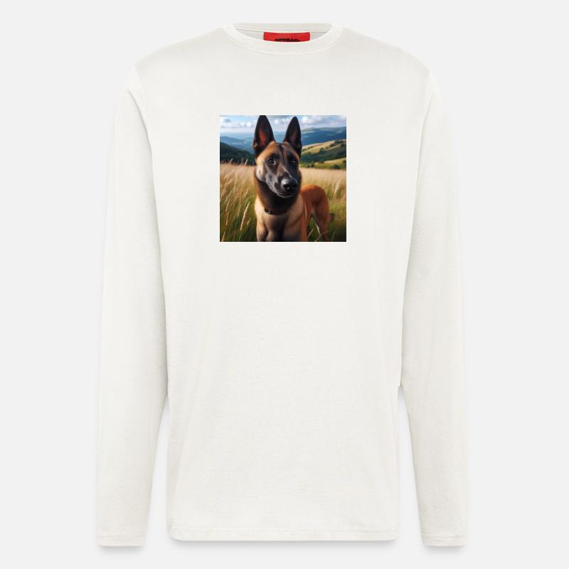 Belgischer Malinois - Langarmshirt - made by SPREAD  - OFF WHITE
