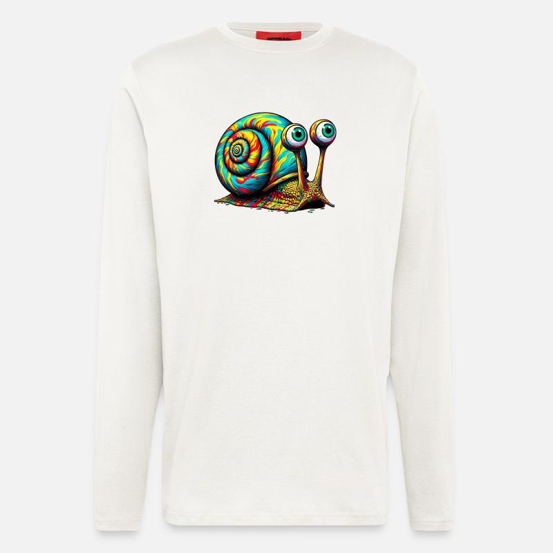 Schnecke - Langarmshirt - made by SPREAD - OFF WHITE